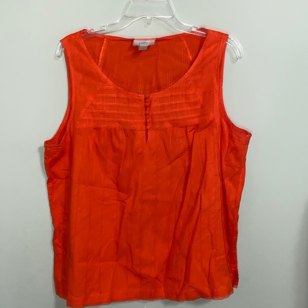 Loft orange tank top